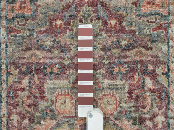 2'6" x 17'11" New Hand Knotted Red Wool Runner Oriental Rug - MOA10290203