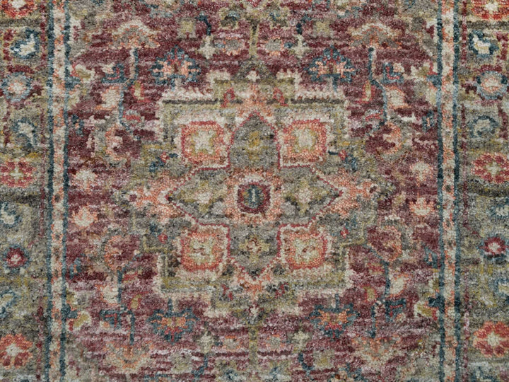 2'6" x 17'11" New Hand Knotted Red Wool Runner Oriental Rug - MOA10290203