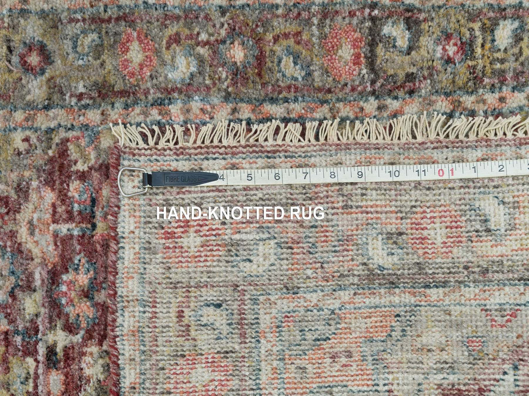 2'6" x 17'11" New Hand Knotted Red Wool Runner Oriental Rug - MOA10290203