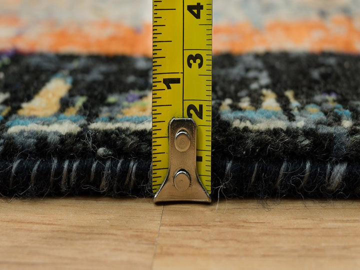 3'2" x 5'1" New Hand Knotted Orange Wool Rectangle Oriental Rug - MOA10290228