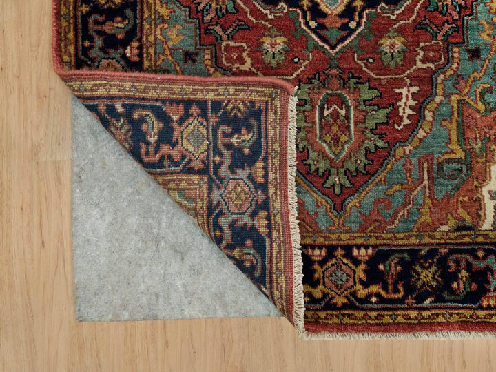 2'8" x 22'0" New Hand Knotted Red Wool Runner Oriental Rug - MOA10290270