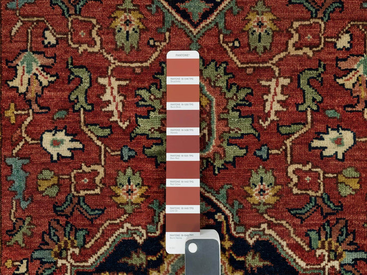 2'8" x 22'0" New Hand Knotted Red Wool Runner Oriental Rug - MOA10290270