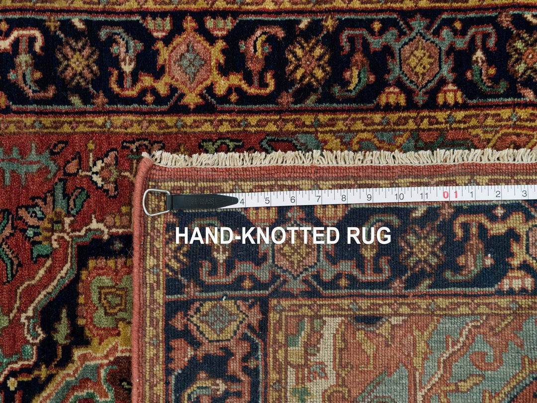 2'8" x 22'0" New Hand Knotted Red Wool Runner Oriental Rug - MOA10290270