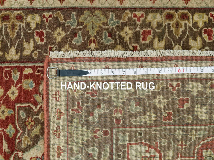 2'7" x 12'4" New Hand Knotted Red Wool Runner Oriental Rug - MOA10290282