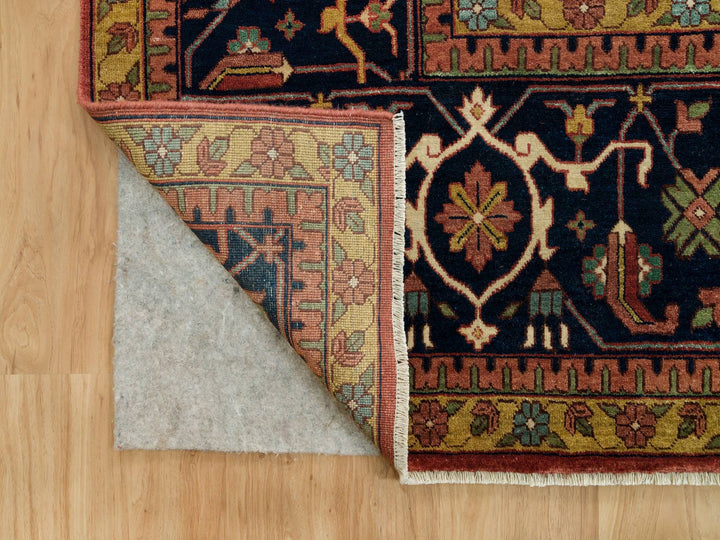 13'10" x 18'1" New Hand Knotted Red Wool Rectangle Oriental Rug - MOA10290298