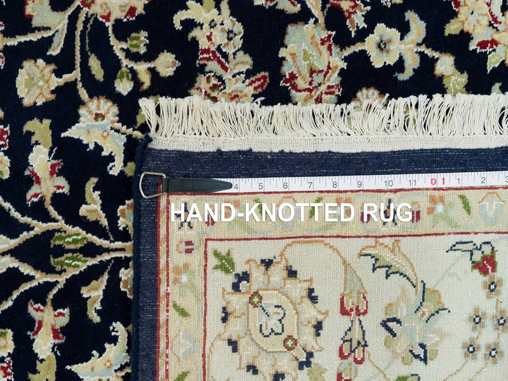 4'10" x 7'2" New Hand Knotted Blue Wool Rectangle Oriental Rug - MOA10290308