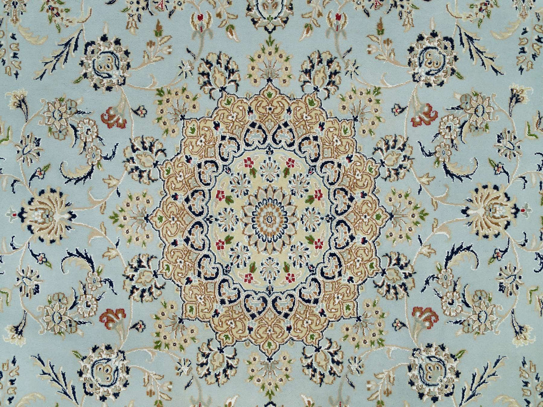 7'7" x 9'9" New Hand Knotted Grey Wool Rectangle Oriental Rug - MOA10290319