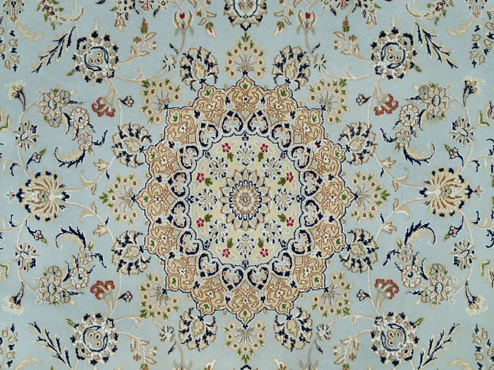 7'7" x 9'9" New Hand Knotted Grey Wool Rectangle Oriental Rug - MOA10290319