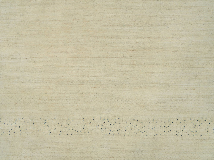 8'9" x 11'8" New Hand Knotted Ivory Wool Rectangle Oriental Rug - MOA10290393