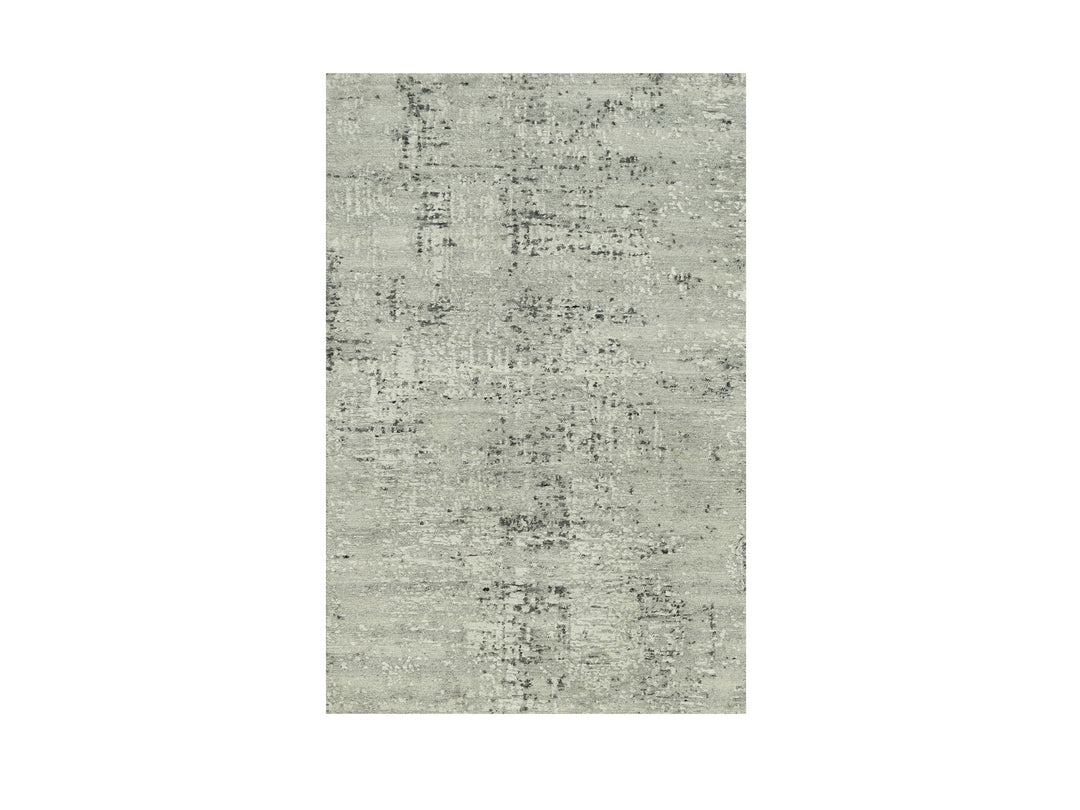 3'0" x 5'0" New Hand Knotted Grey Wool Rectangle Oriental Rug - MOA10290424