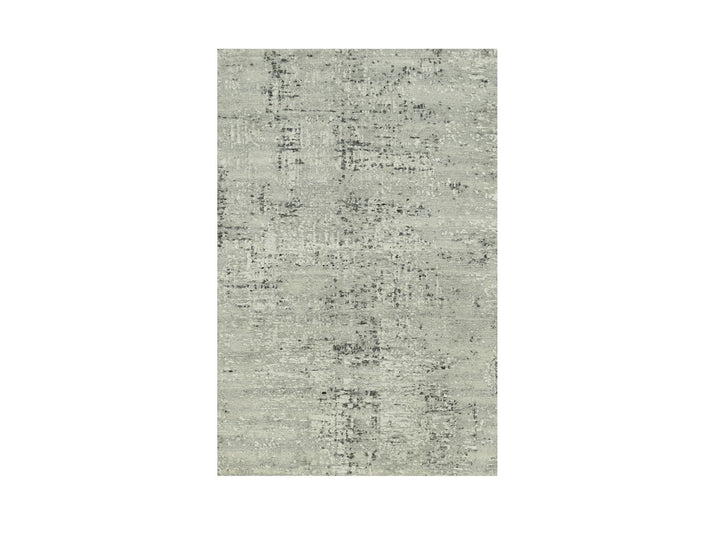 3'0" x 5'0" New Hand Knotted Grey Wool Rectangle Oriental Rug - MOA10290424