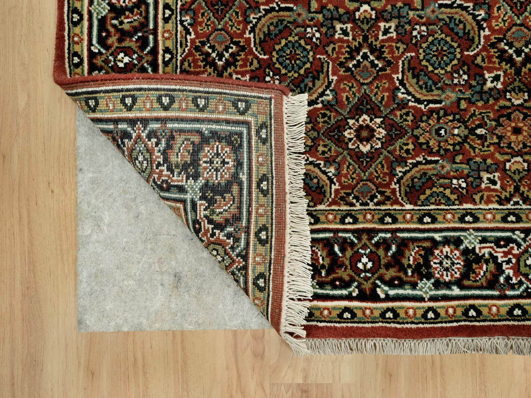 3'1" x 5'5" New Hand Knotted Red Wool Rectangle Oriental Rug - MOA10290441
