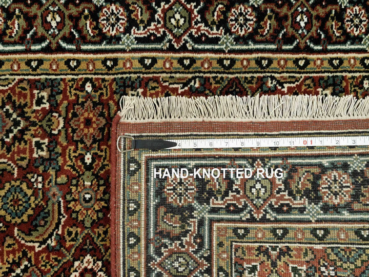 3'1" x 5'5" New Hand Knotted Red Wool Rectangle Oriental Rug - MOA10290441