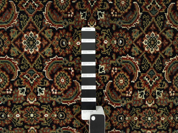 7'10" x 10'0" New Hand Knotted Black Wool Rectangle Oriental Rug - MOA10290444