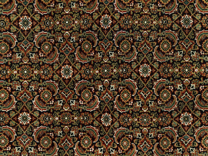 7'10" x 10'0" New Hand Knotted Black Wool Rectangle Oriental Rug - MOA10290444