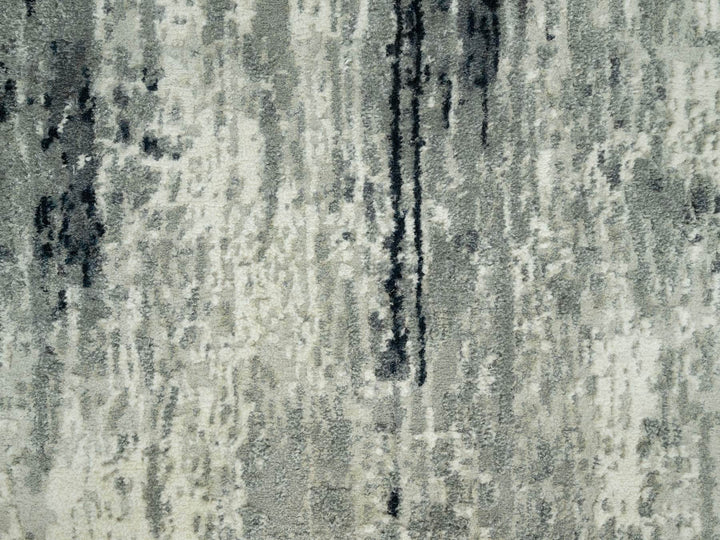 2'6" x 11'11" New Hand Knotted Black Wool & Silk Runner Oriental Rug - MOA10290463