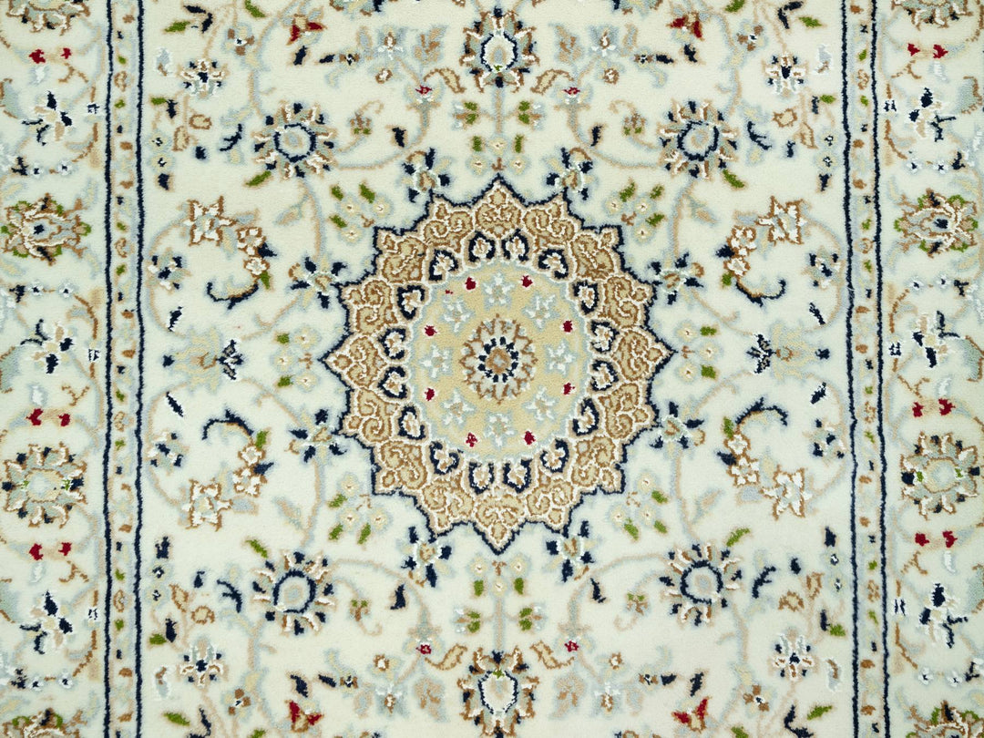 2'8" x 12'1" New Hand Knotted Ivory Wool Runner Oriental Rug - MOA10290504