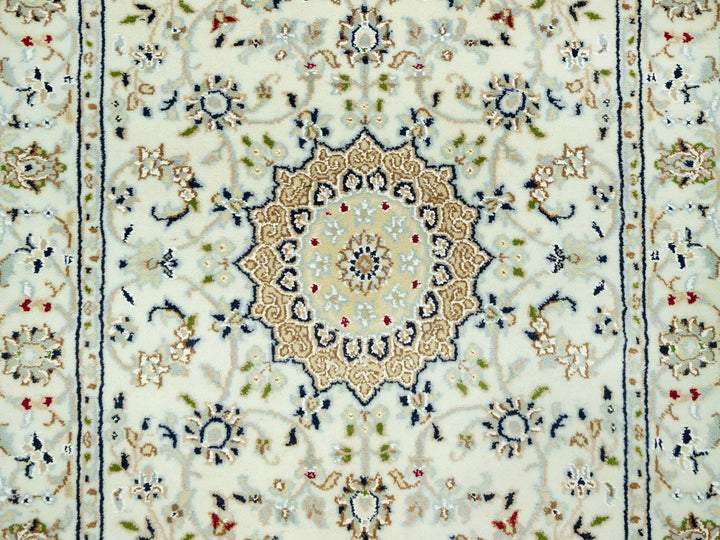 2'8" x 12'1" New Hand Knotted Ivory Wool Runner Oriental Rug - MOA10290504