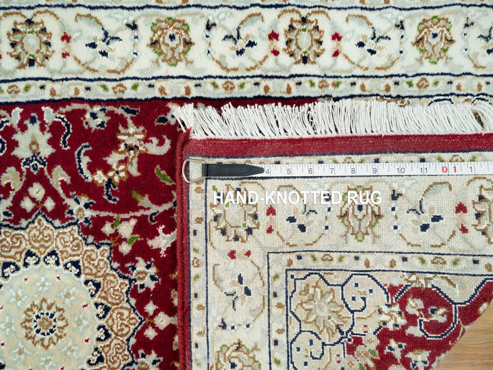 2'4" x 4'9" New Hand Knotted Red Wool Runner Oriental Rug - MOA10290516