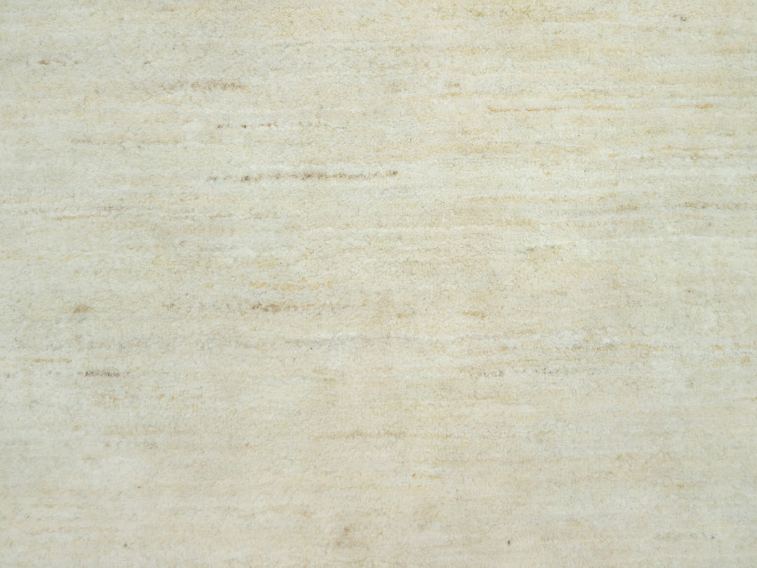 2'5" x 6'1" New Hand Knotted Ivory Wool Runner Oriental Rug - MOA10290556