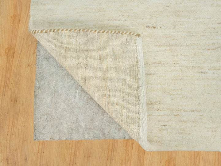 2'0" x 3'0" New Hand Knotted Ivory Wool Rectangle Oriental Rug - MOA10290562