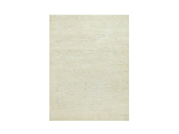5'0" x 6'8" New Hand Knotted Ivory Wool Rectangle Oriental Rug - MOA10290568