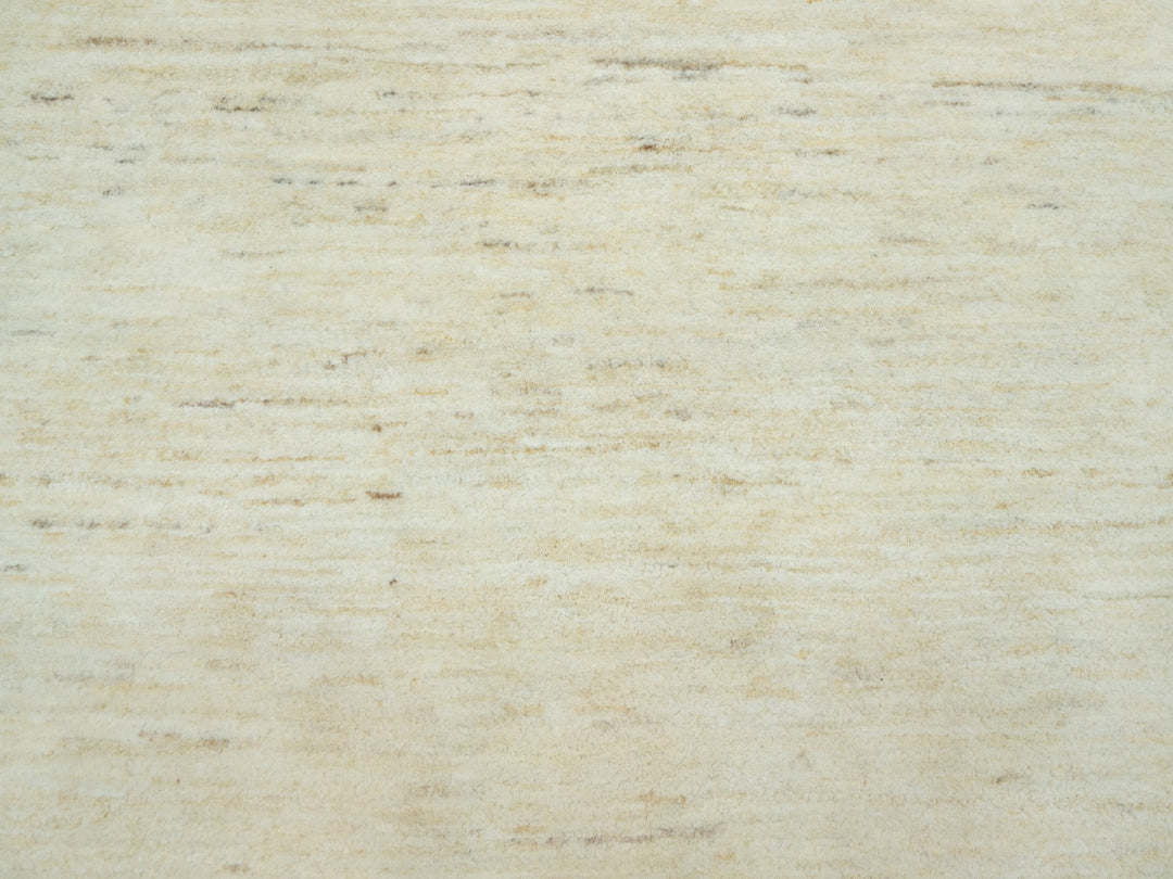 5'0" x 6'8" New Hand Knotted Ivory Wool Rectangle Oriental Rug - MOA10290568