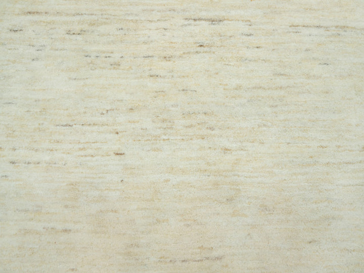 5'0" x 6'8" New Hand Knotted Ivory Wool Rectangle Oriental Rug - MOA10290568