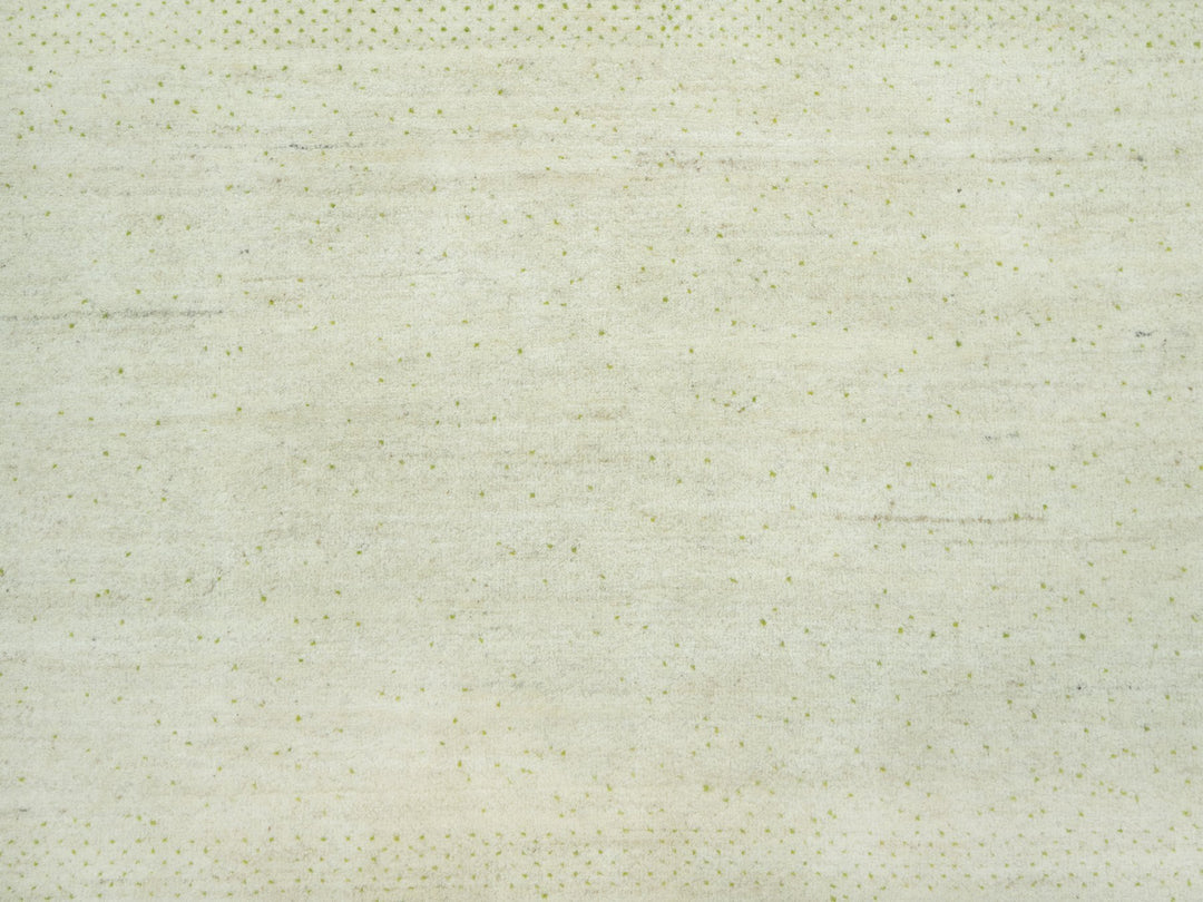 8'10" x 12'0" New Hand Knotted Ivory Wool Rectangle Oriental Rug - MOA10290571