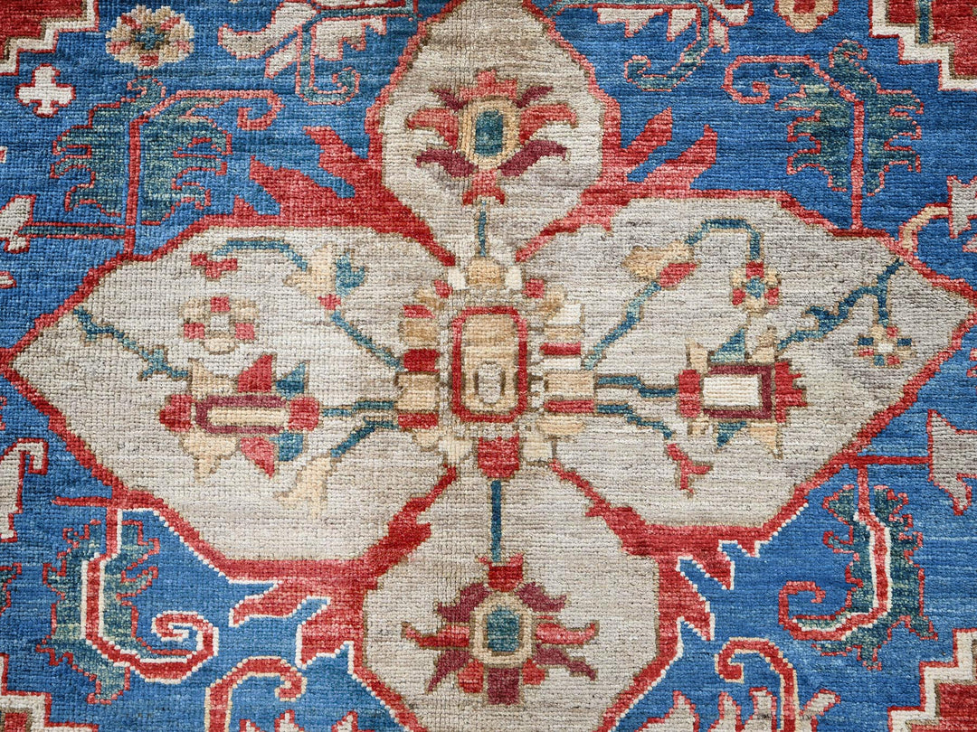 8'11" x 11'8" New Hand Knotted Red Wool Rectangle Oriental Rug - MOA102905