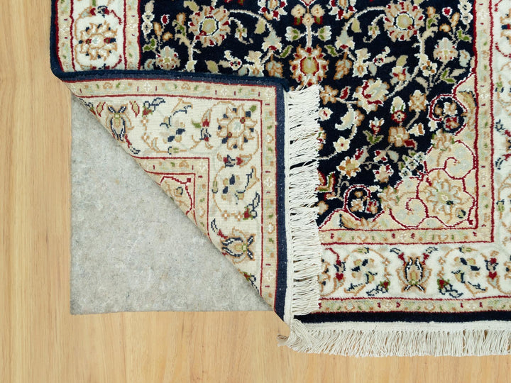 2'9" x 12'0" New Hand Knotted Blue Wool Runner Oriental Rug - MOA10290611