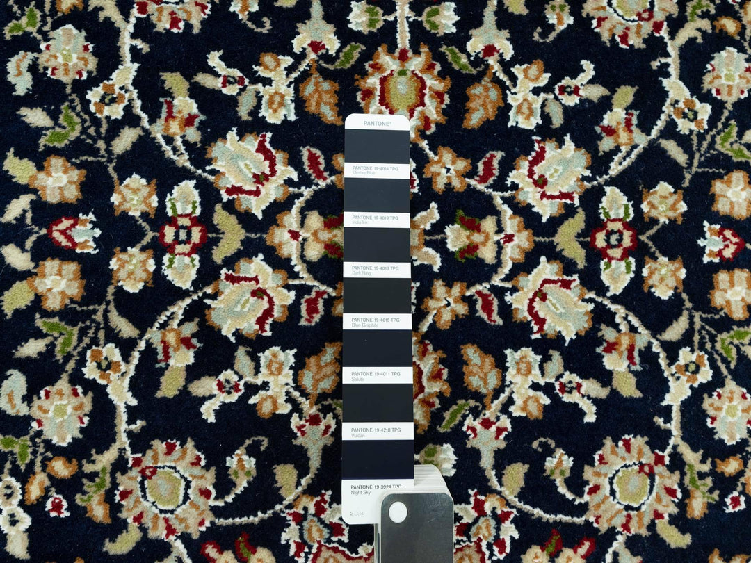 2'9" x 12'0" New Hand Knotted Blue Wool Runner Oriental Rug - MOA10290611