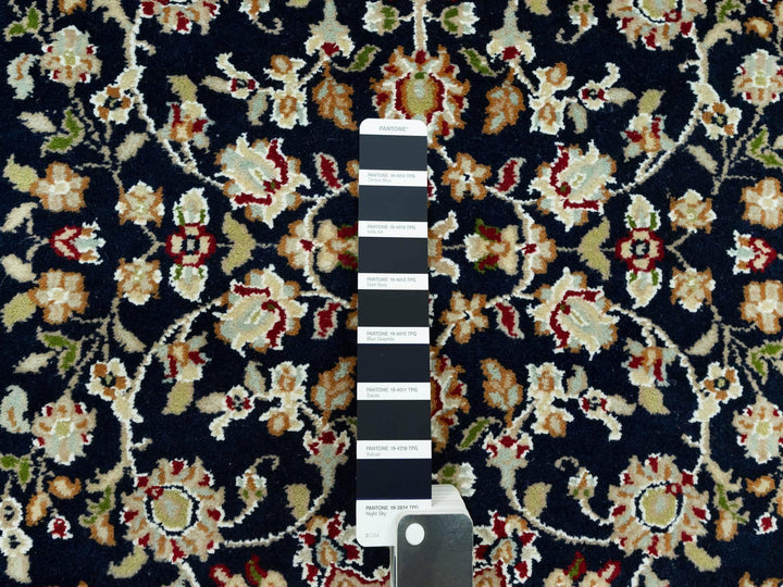 2'9" x 12'0" New Hand Knotted Blue Wool Runner Oriental Rug - MOA10290611