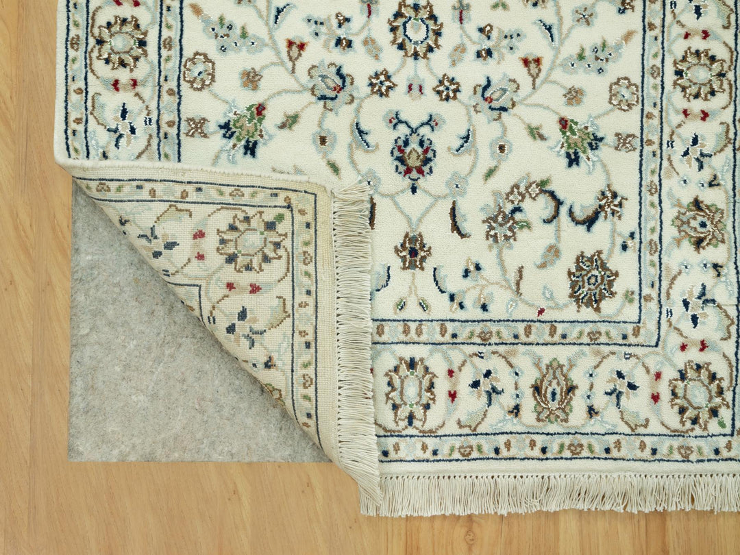 2'10" x 19'10" New Hand Knotted Ivory Wool Runner Oriental Rug - MOA10290614