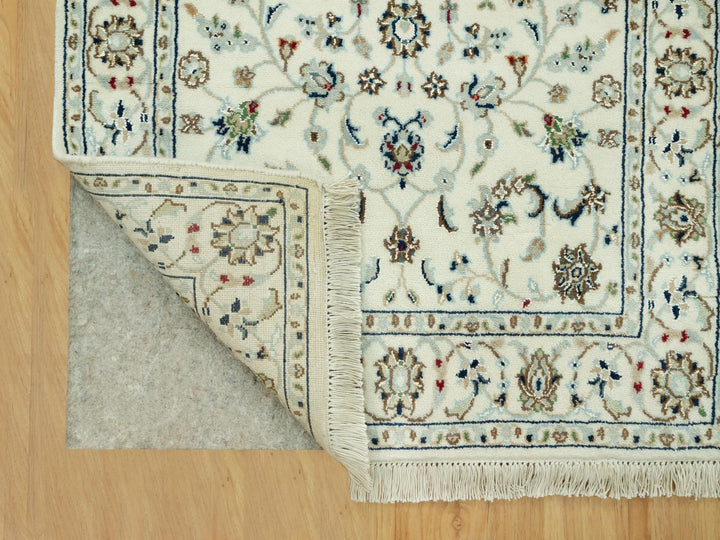2'10" x 19'10" New Hand Knotted Ivory Wool Runner Oriental Rug - MOA10290614