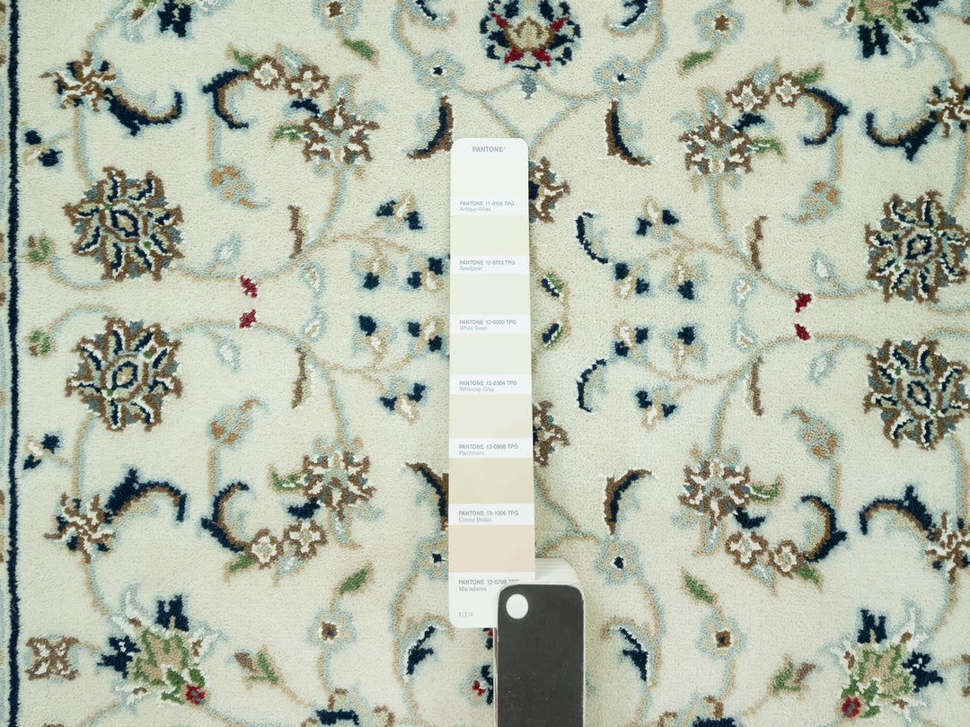 2'10" x 19'10" New Hand Knotted Ivory Wool Runner Oriental Rug - MOA10290614