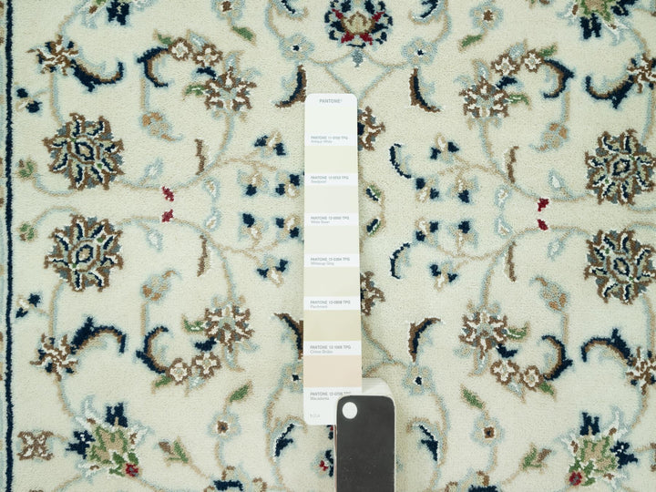 2'10" x 19'10" New Hand Knotted Ivory Wool Runner Oriental Rug - MOA10290614
