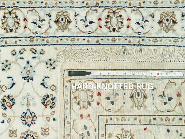 2'10" x 19'10" New Hand Knotted Ivory Wool Runner Oriental Rug - MOA10290614