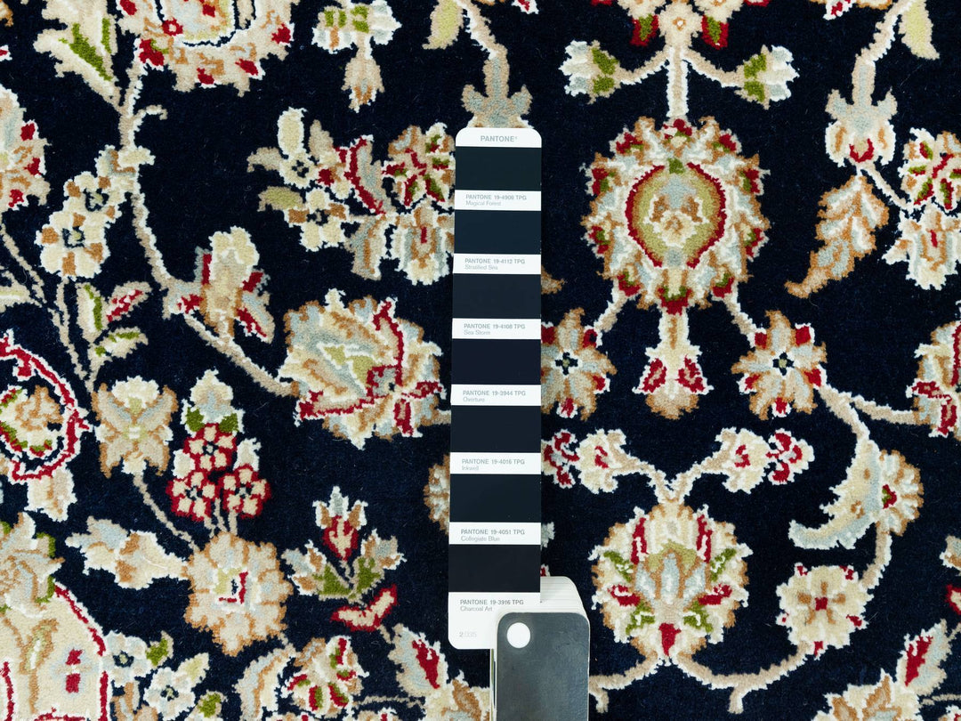 4'3" x 6'3" New Hand Knotted Blue Wool Rectangle Oriental Rug - MOA10290619