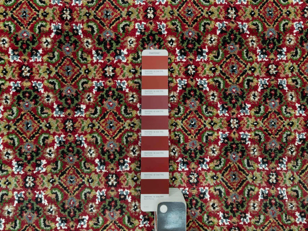 10'0" x 14'3" New Hand Knotted Red Wool Rectangle Oriental Rug - MOA10290623