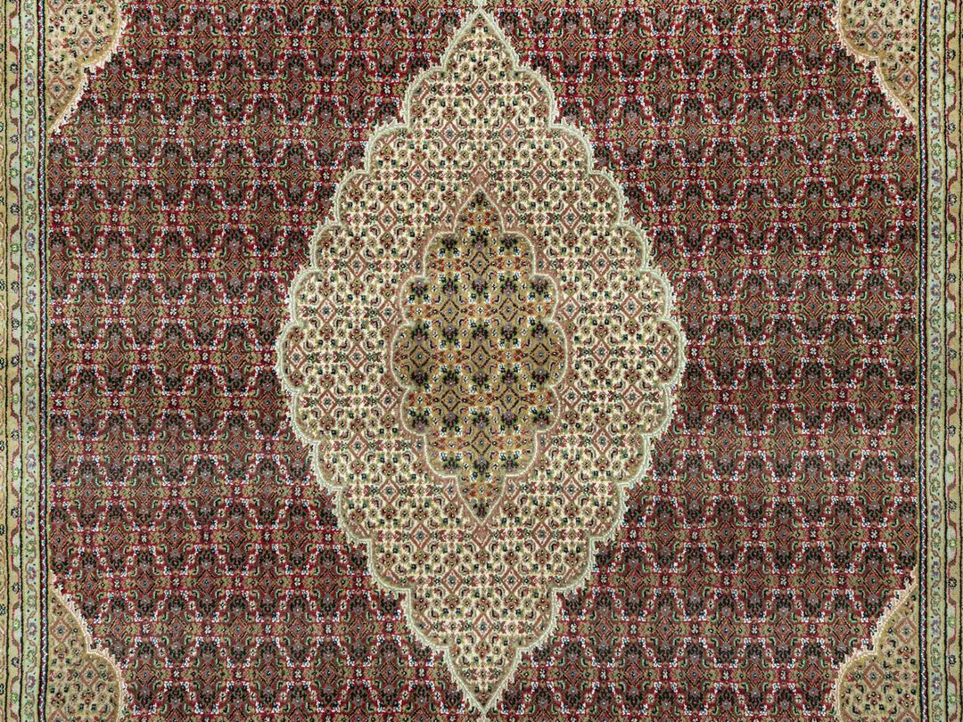 10'0" x 14'3" New Hand Knotted Red Wool Rectangle Oriental Rug - MOA10290623