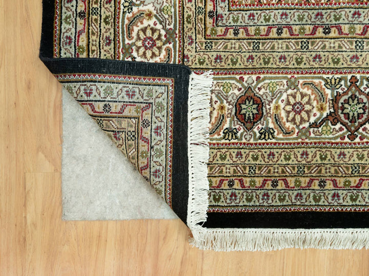 9'8" x 14'2" New Hand Knotted Black Wool Rectangle Oriental Rug - MOA10290624