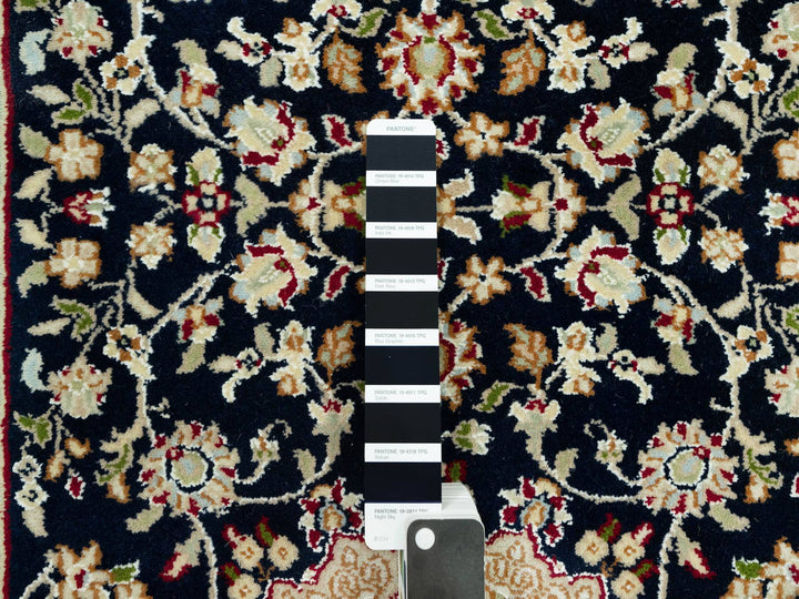 2'5" x 20'1" New Hand Knotted Blue Wool Runner Oriental Rug - MOA10290627