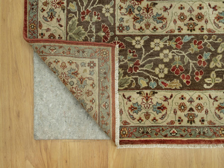 9'2" x 12'1" New Hand Knotted Red Wool Rectangle Oriental Rug - MOA10290634