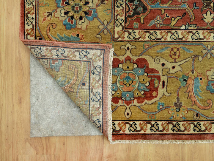 8'10" x 12'0" New Hand Knotted Red Wool Rectangle Oriental Rug - MOA10290658