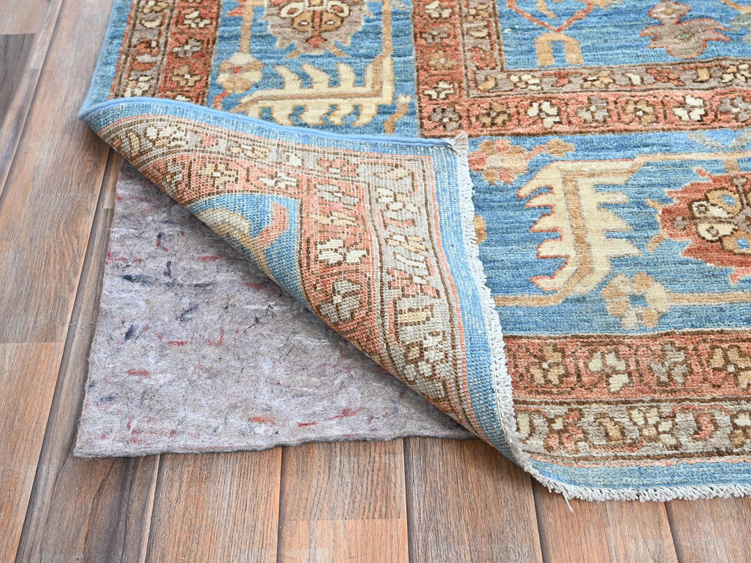 9'2" x 12'3" New Hand Knotted Brown Wool Rectangle Oriental Rug - MOA102906