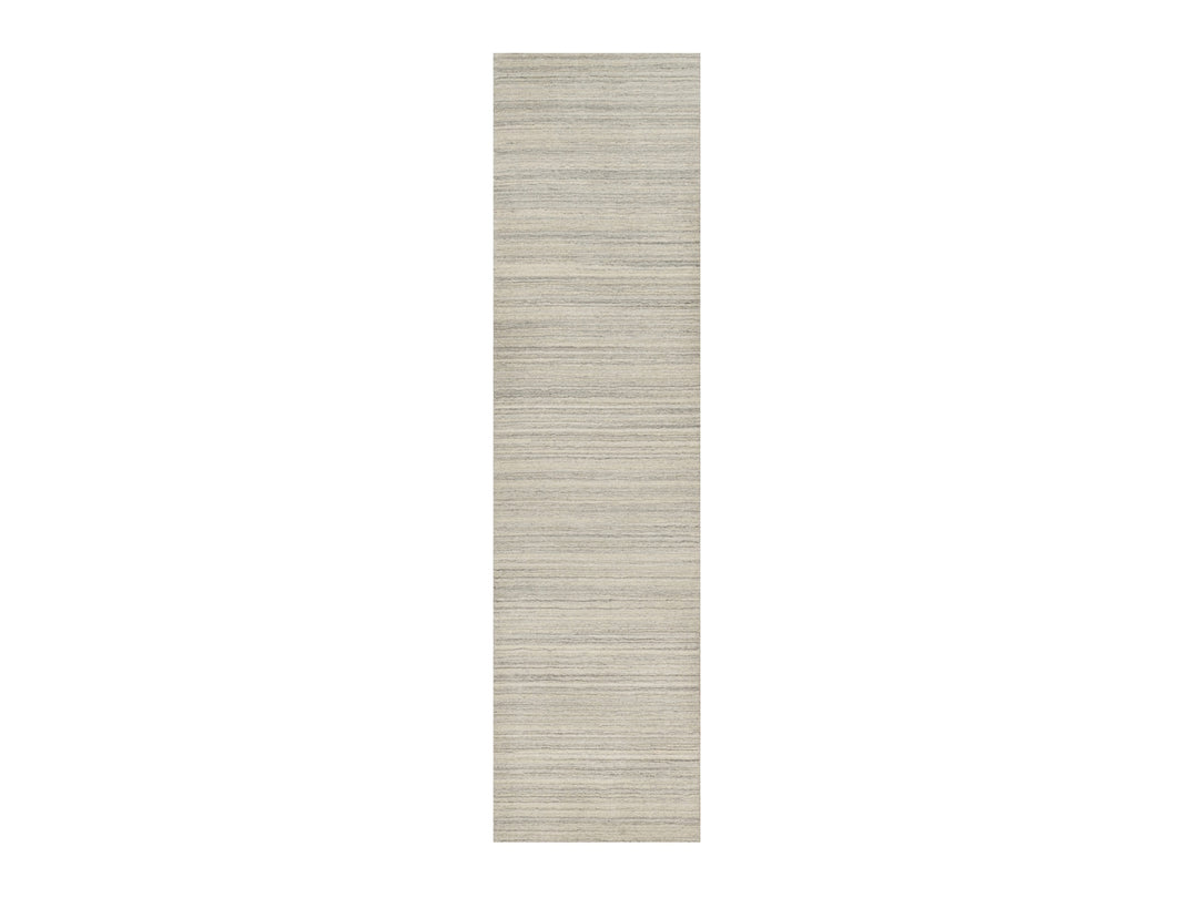 2'7" x 10'0" New Hand Loomed Brown Wool Runner Oriental Rug - MOA10290716