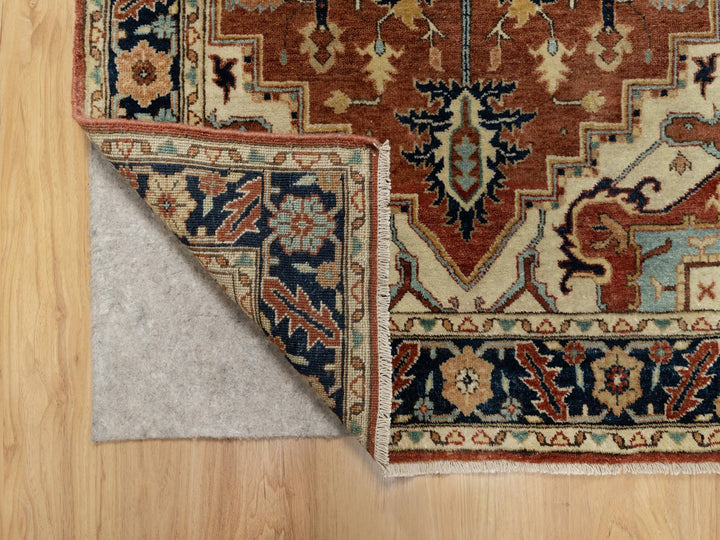 3'1" x 5'2" New Hand Knotted Red Wool Rectangle Oriental Rug - MOA10290747