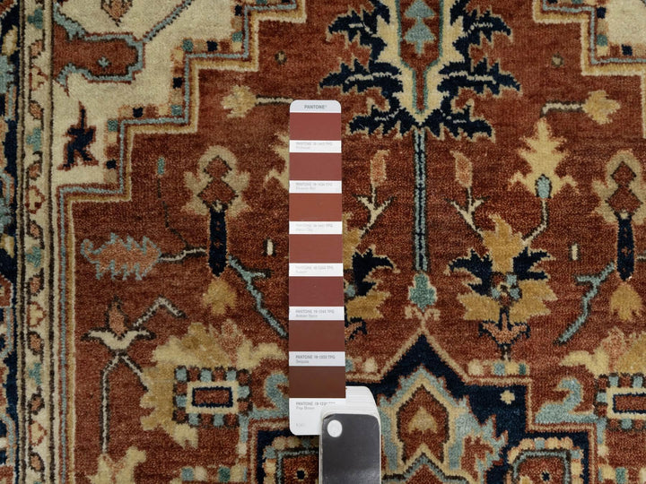 3'1" x 5'2" New Hand Knotted Red Wool Rectangle Oriental Rug - MOA10290747