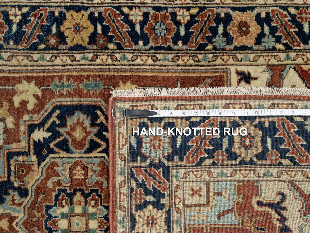 3'1" x 5'2" New Hand Knotted Red Wool Rectangle Oriental Rug - MOA10290747